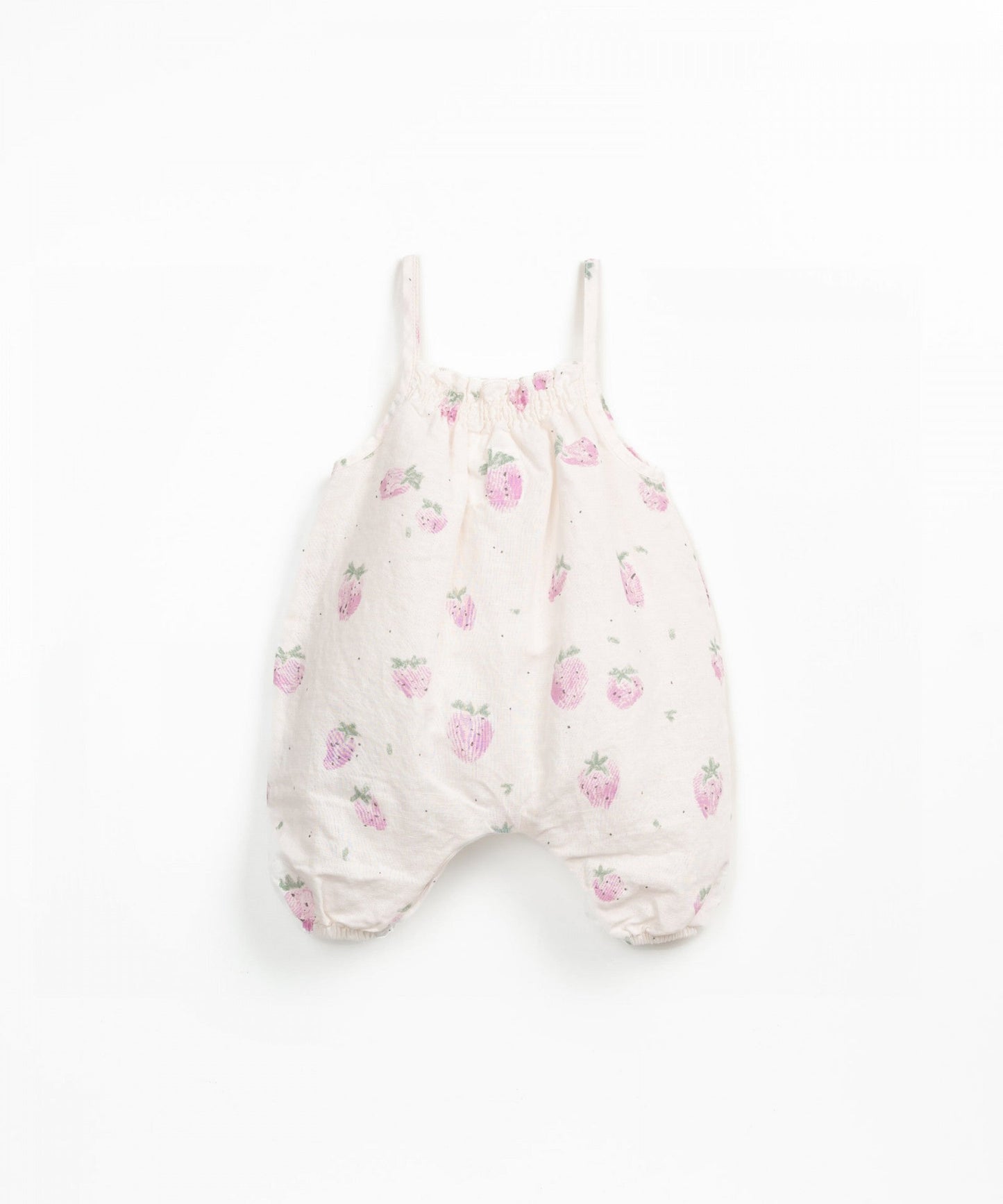 Salopette in lino e cotone