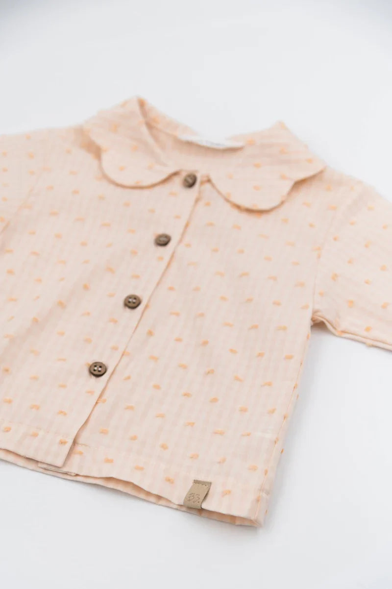 Camicia collo a fiore