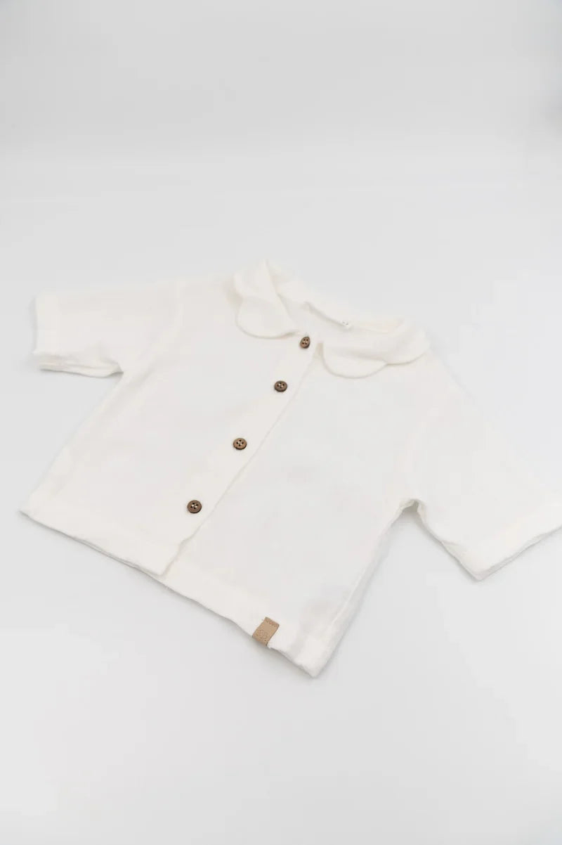 Camicia collo a fiore