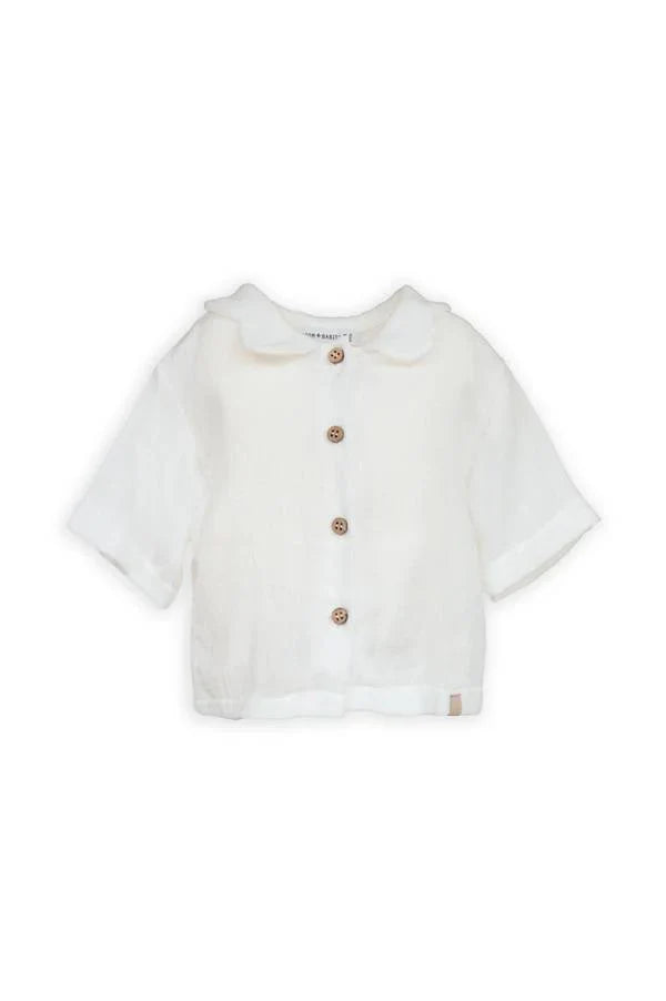 Camicia collo a fiore