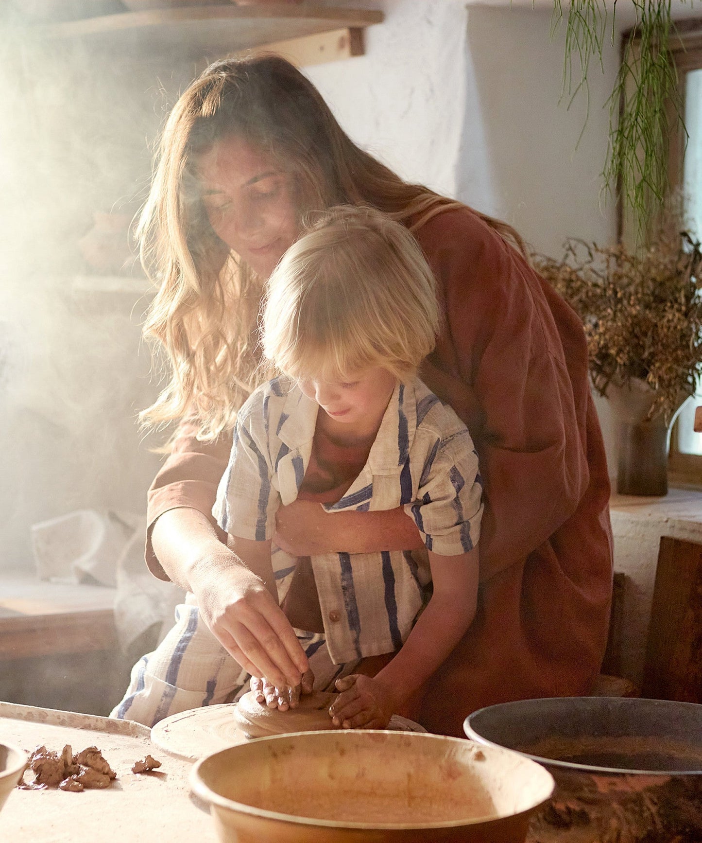 Camicia in tessuto a righe