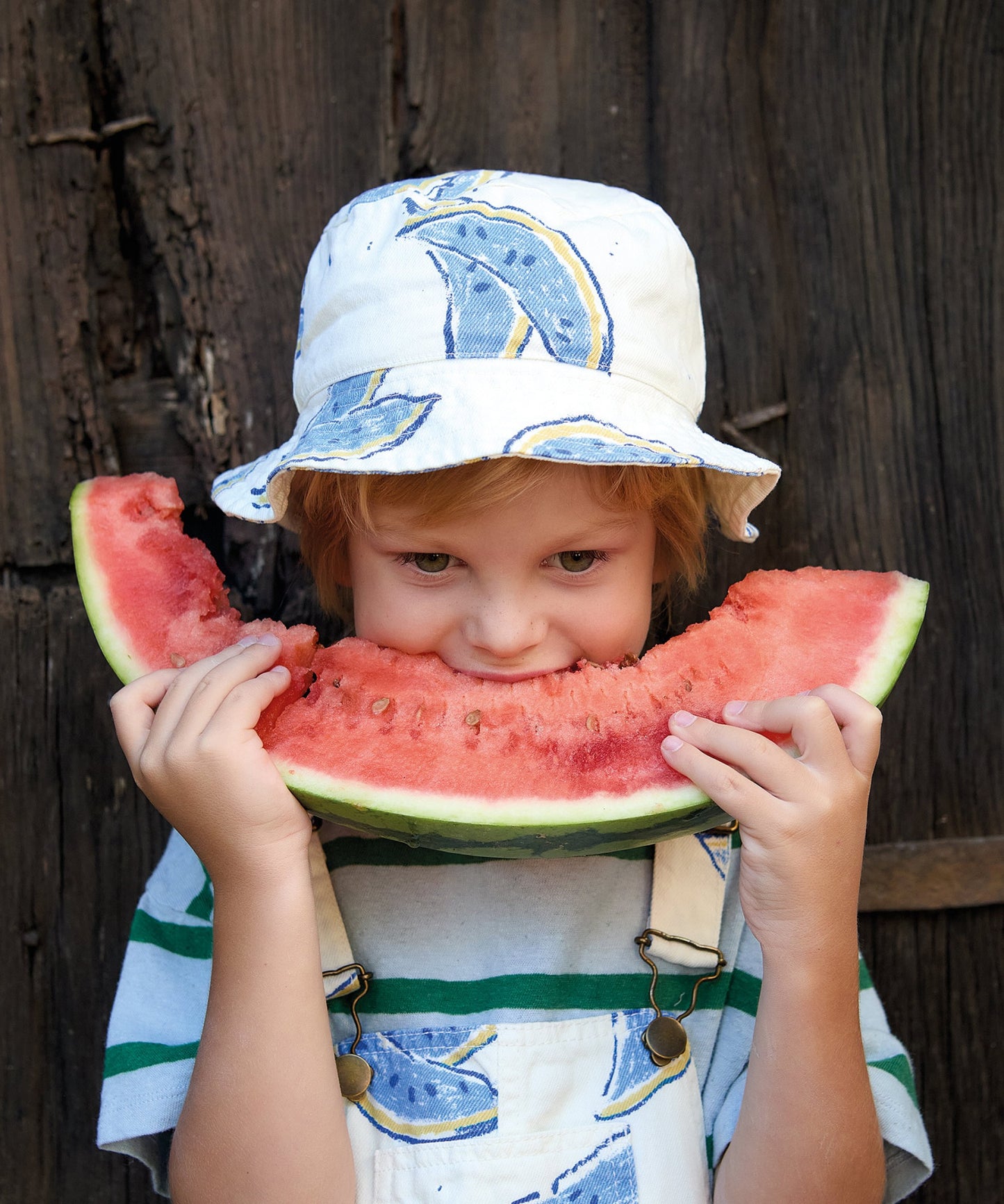 Cappello in twill con stampa