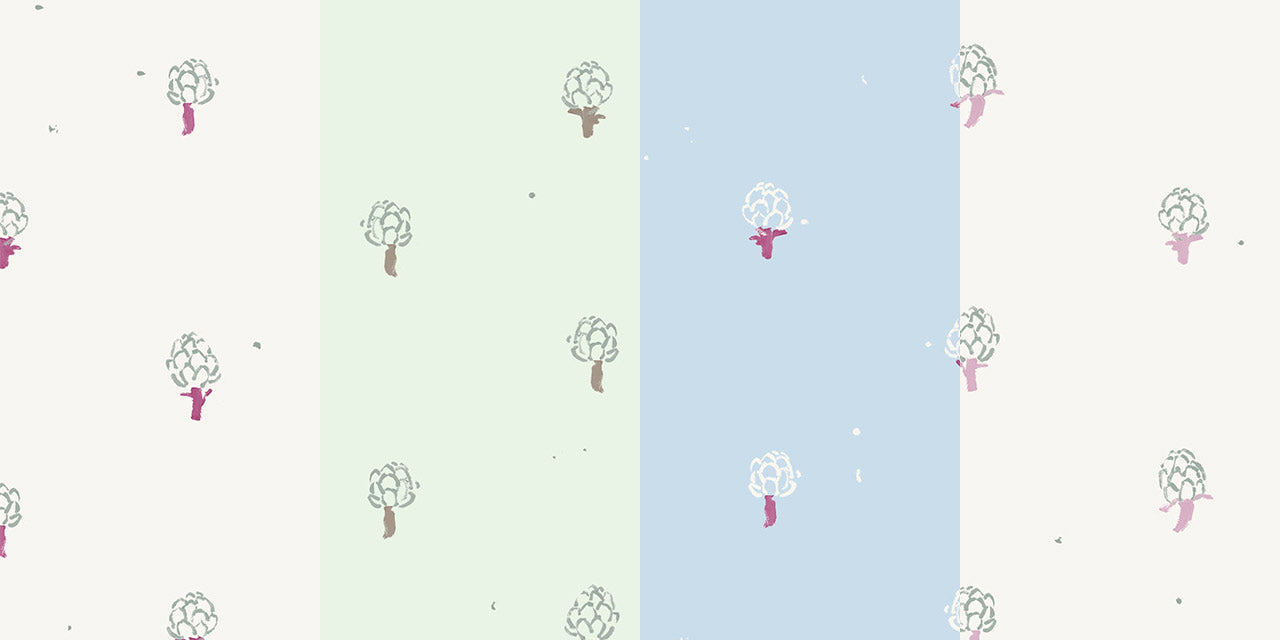 Top in maglia floreale con bottoni in cocco