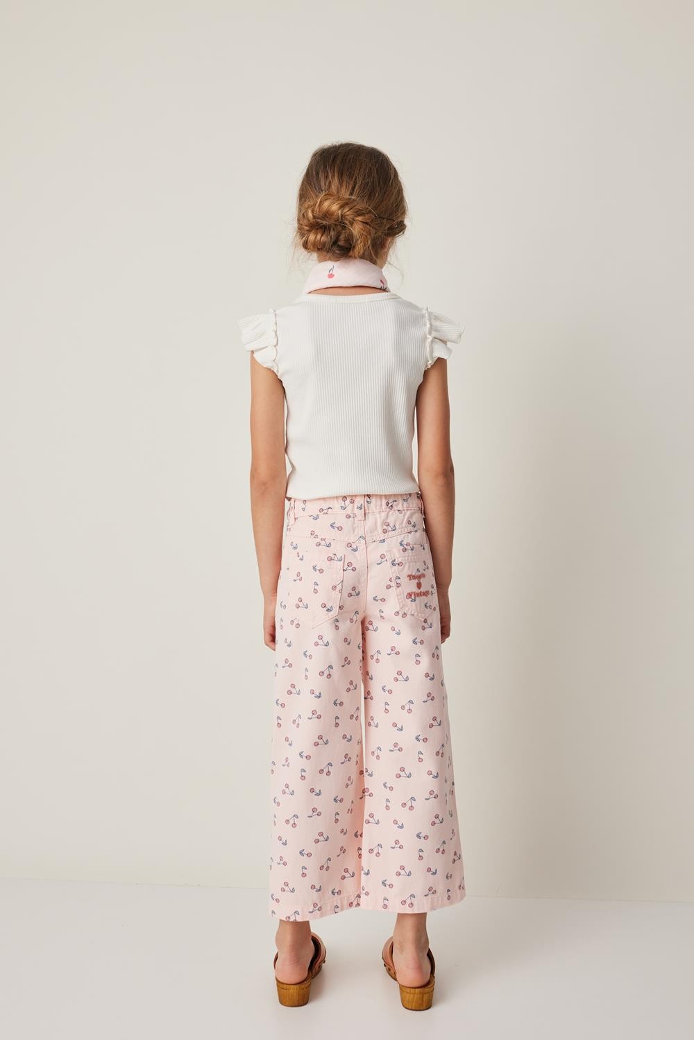 PANTA PALAZZO CHERRIES