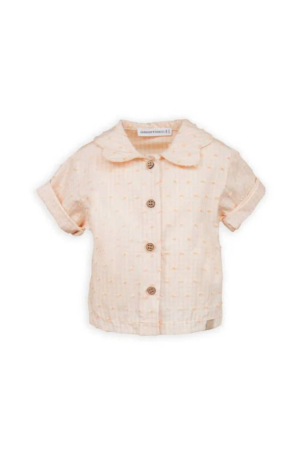 Camicia collo a fiore