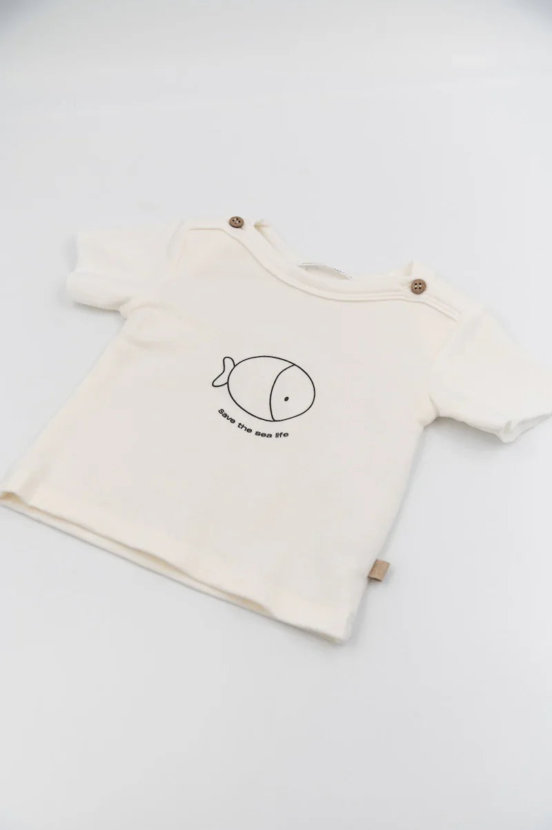 T-shirt a maniche corte con stampa
