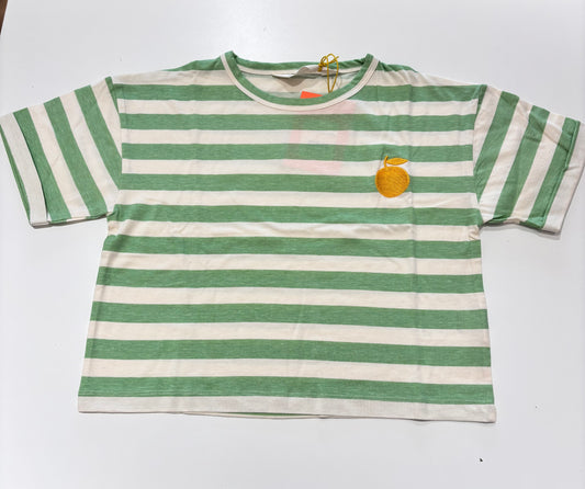 T-SHIRT RIGHE VERDE