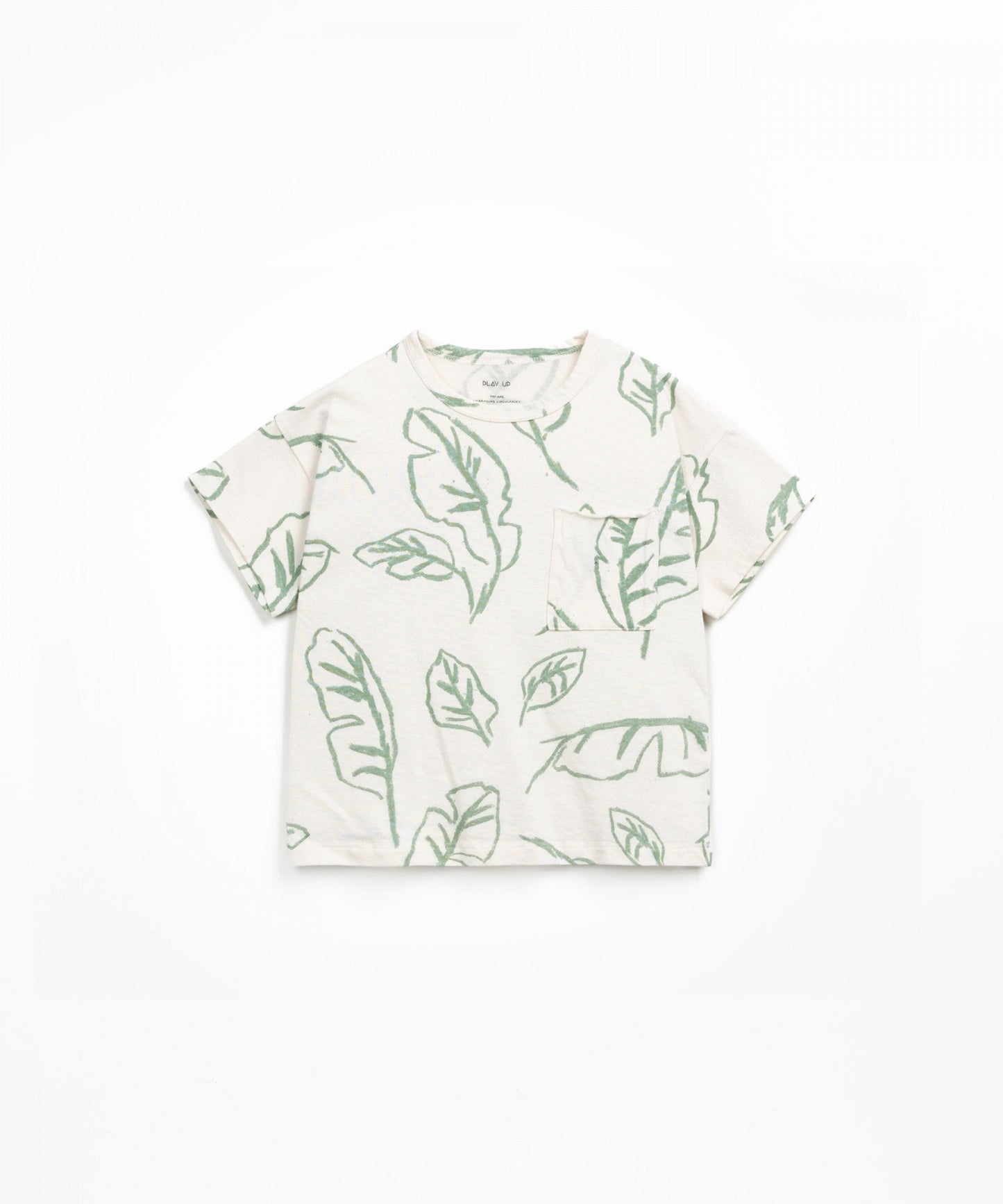 T-shirt con stampa foglie
